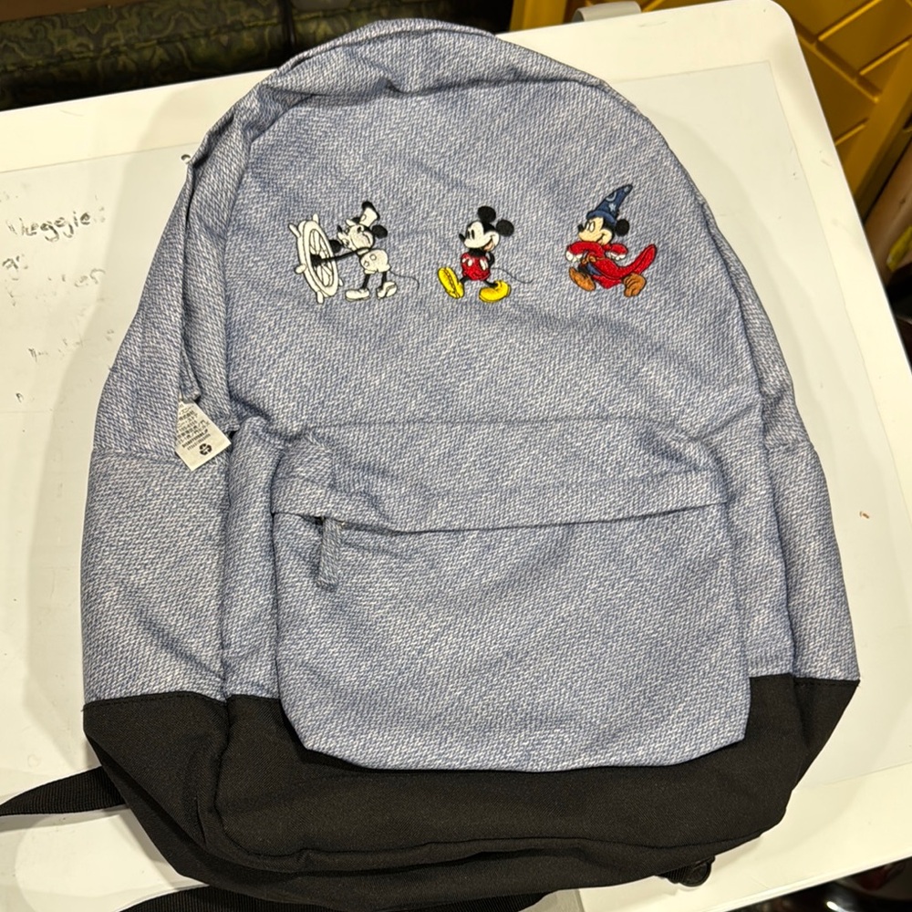 Disney Mickey Mouse Blue and Black Backpack